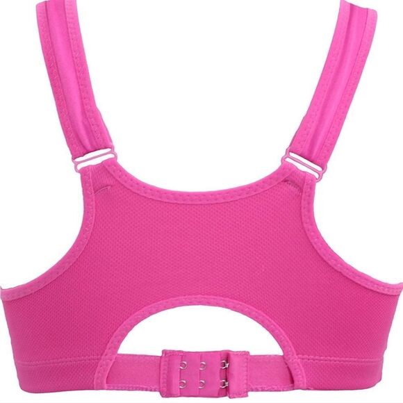 shekini Women Sports Bra Medium Impact Support Zipper Front Closure removable - Picture 2 of 8